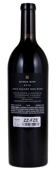 2015 Checkerboard Vineyard Kings Row Red Wine, 750ml