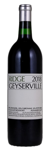 2018 Ridge Geyserville, 750ml