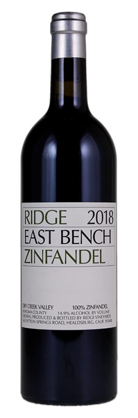 2018 Ridge East Bench Zinfandel, 750ml