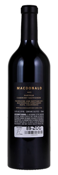 2017 MacDonald Cabernet Sauvignon, 750ml