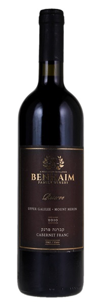 2010 Benhaim Winery Reserve Cabernet Franc, 750ml