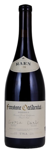 2018 Raen Freestone Occidental Bodega Vineyard Pinot Noir, 750ml
