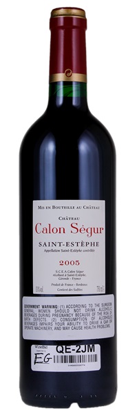 2005 Château Calon-Segur, 750ml
