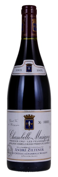 2003 Andre Ziltener Chambolle-Musigny Les Feusselottes, 750ml