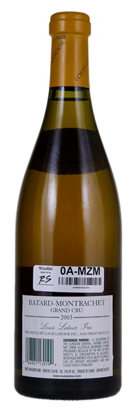 2003 Louis Latour Bâtard-Montrachet, 750ml