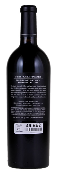 2018 Frias Vineyards Prado Cabernet Sauvignon, 750ml