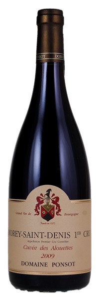 2009 Domaine Ponsot Morey St. Denis 1er Cru Cuvee des Alouettes, 750ml