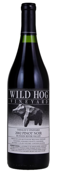 2002 Wild Hog Saralee's Vineyard Pinot Noir, 750ml