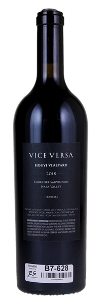 2018 Vice Versa Houyi Cabernet Sauvignon, 750ml