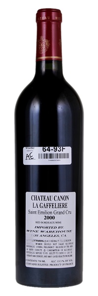 2000 Château Canon-La-Gaffeliere, 750ml