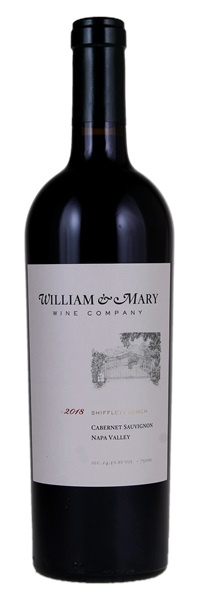 2018 William & Mary Wine Company Shifflett Ranch Cabernet Sauvignon, 750ml