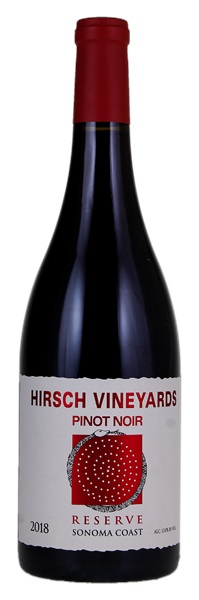 2018 Hirsch Vineyards Sonoma Coast Reserve Pinot Noir, 750ml