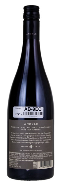 2017 Argyle Lone Star Vineyard Artisan Series Pinot Noir (Screwcap), 750ml