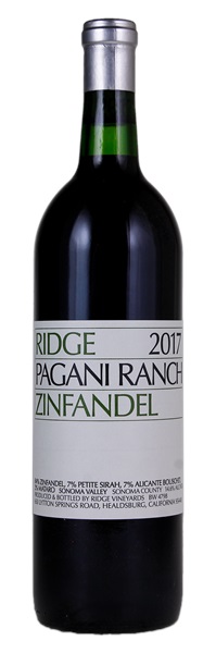 2017 Ridge Pagani Ranch Zinfandel, 750ml