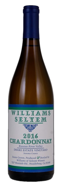 2016 Williams Selyem Drake Estate Vineyard Chardonnay, 750ml