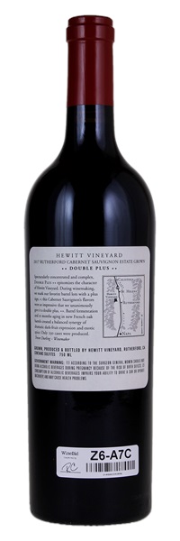 2017 Hewitt Vineyard Double Plus Cabernet Sauvignon, 750ml