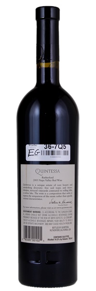 2003 Quintessa, 750ml