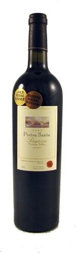 2001 Pietra Santa Vineyards Cienega Valley Sangiovese, 750ml