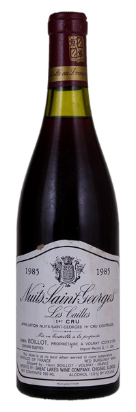 1985 Jean Boillot & Fils Nuits St-Georges Les Cailles, 750ml