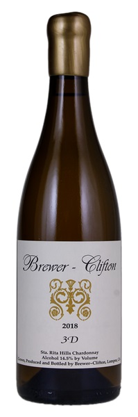2018 Brewer-Clifton 3-D Chardonnay, 750ml