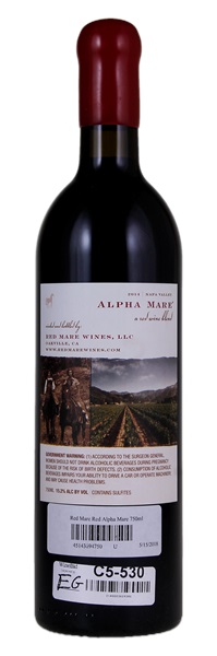 2014 Red Mare Wines Alpha Mare, 750ml