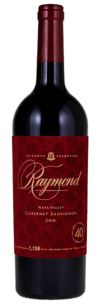 2018 Raymond Reserve Selection Cabernet Sauvignon, 750ml