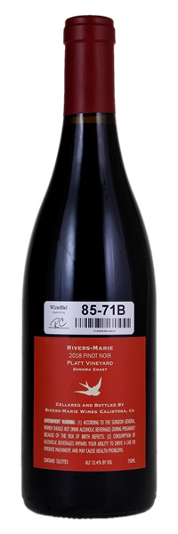 2018 Rivers-Marie Platt Vineyard Pinot Noir, 750ml