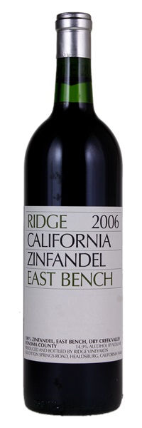 2006 Ridge East Bench Zinfandel, 750ml