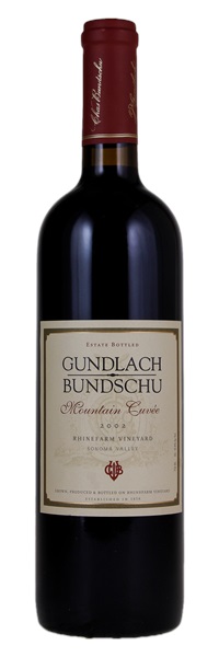 2002 Gundlach Bundschu Rhinefarm Vineyard Mountain Cuvee, 750ml