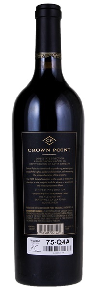 2015 Crown Point Estate Selection, 750ml