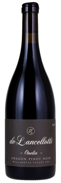 2016 de Lancellotti Family Vineyards Onelia Pinot Noir, 750ml