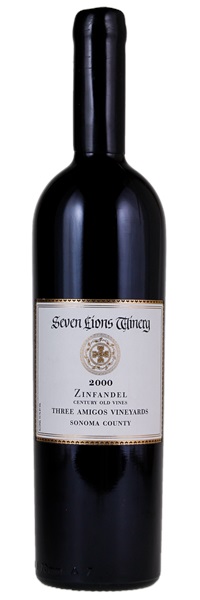 2000 Seven Lions Winery Century Old Vines Three Amigos Vineyards Zinfandel, 750ml