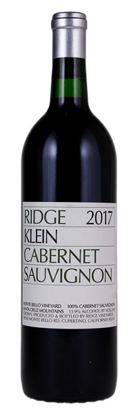 2017 Ridge Klein Cabernet Sauvignon, 750ml
