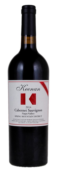 2014 Robert Keenan Winery Spring Mountain Reserve Cabernet Sauvignon, 750ml