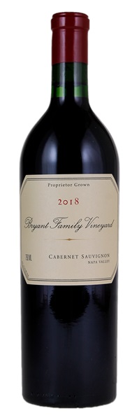 2018 Bryant Family Vineyard Cabernet Sauvignon, 750ml