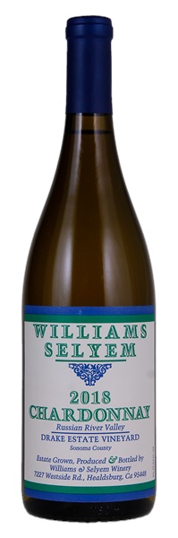 2018 Williams Selyem Drake Estate Vineyard Chardonnay, 750ml