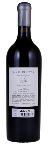 2015 Sarah Francis Beckstoffer Georges III Vineyard Cabernet Sauvignon, 750ml