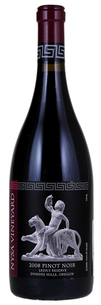 2008 Nysa Vineyard Leda's Reserve Pinot Noir, 750ml