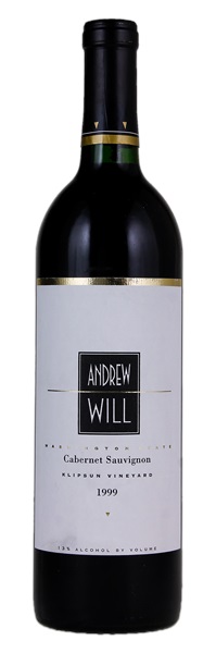 1999 Andrew Will Klipsun Vineyard Cabernet Sauvignon, 750ml