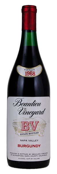 1968 Beaulieu Vineyard Burgundy, 750ml