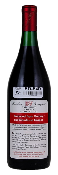 1968 Beaulieu Vineyard Burgundy, 750ml