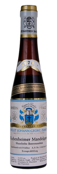 1976 Weingut Johann Georg Zumstein Wachenheimer Mandelgarten Huxelrebe Beerenauslese #14, 375ml