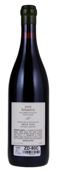 2012 Antica Terra Botanica Pinot Noir, 750ml