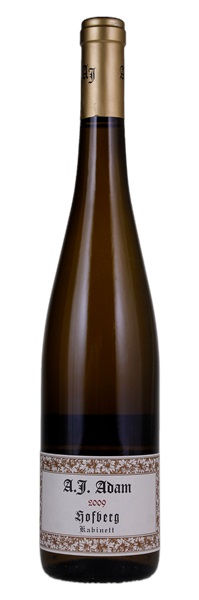 2009 Weingut A.J. Adam Dhroner Hofberg Riesling Kabinett #3, 750ml