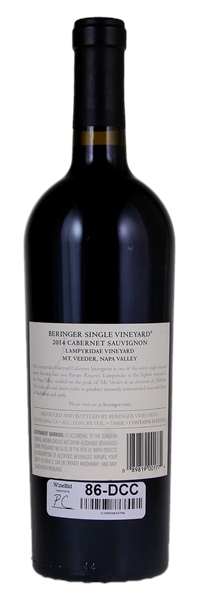2014 Beringer Lampyridae Vineyard Cabernet Sauvignon, 750ml