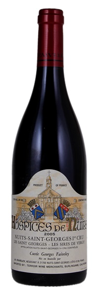 2005 Hospices de Nuits N-S-G Les St. Georges Les Sires De Vergy Cuvee G. Faiveley, 750ml