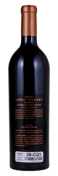 2006 Lewis Cellars Reserve Cabernet Sauvignon, 750ml