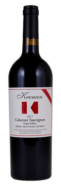 2017 Robert Keenan Winery Spring Mountain Reserve Cabernet Sauvignon, 750ml