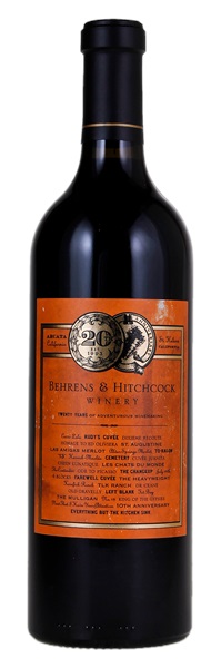 2013 Behrens & Hitchcock 20th Anniversary Red Wine, 750ml