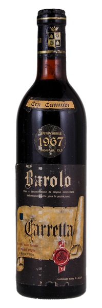 1967 Carretta Barolo Cannubi, 750ml